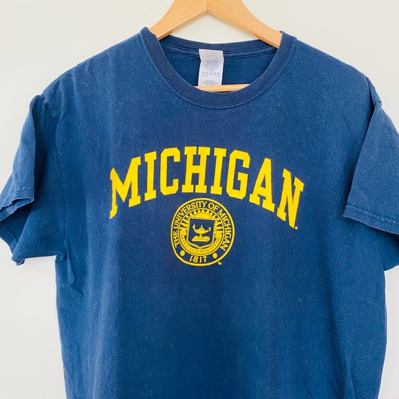 Michigan University of Michigan Wolverines Cotton Tee Shirt - Picture 1 of 5